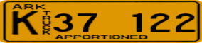 Trailer License Plate